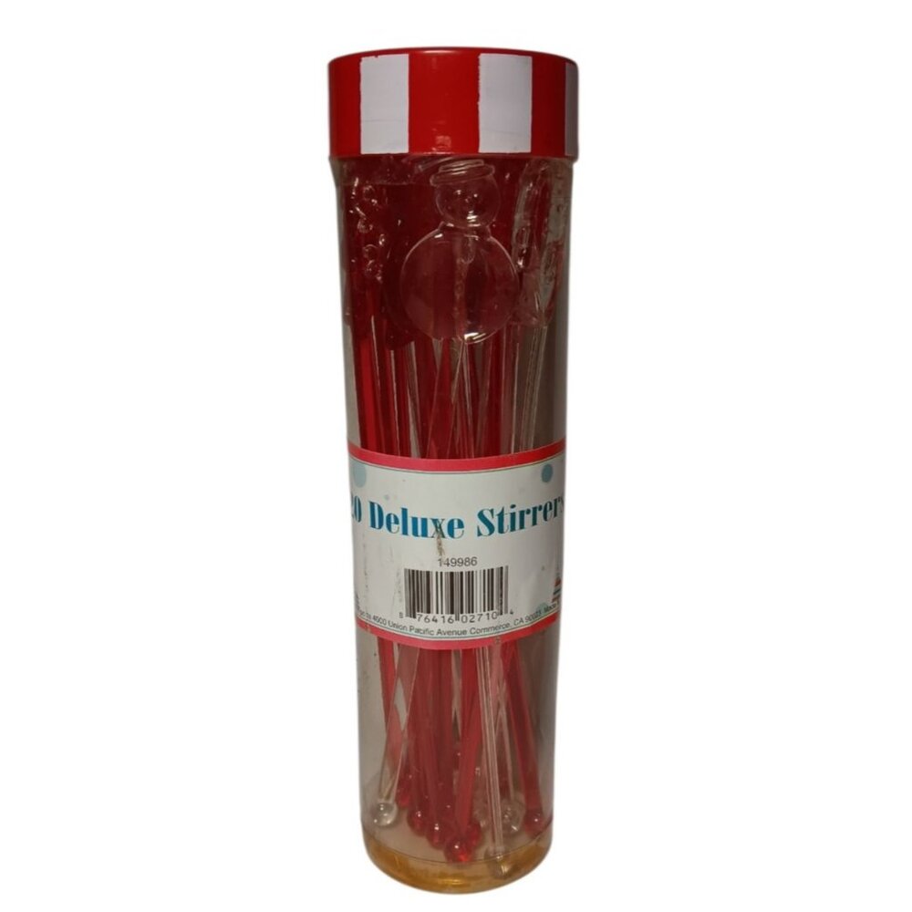 Barware Cocktail Drink Stirrers Swizzle Sticks 20 Holiday Shapes
